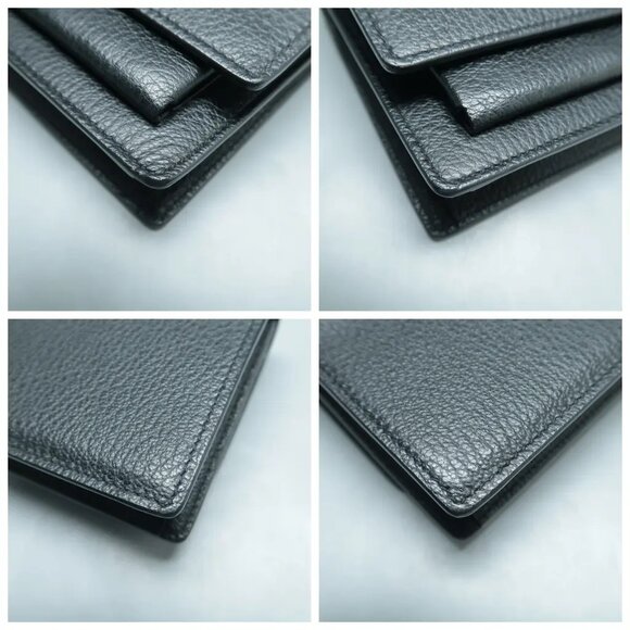 100% Authentic SAINT LAURENT Sunset Mini Black Leather Shoulder Bag 1294-101724 - Picture 6 of 12